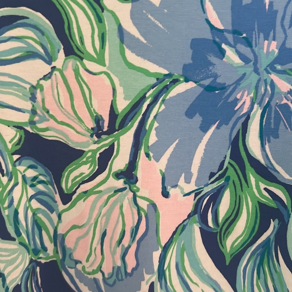 Lilly Pulitzer Floral Print Dress with 3/4 Sleeves UPF-50 - Picture 3 of 7